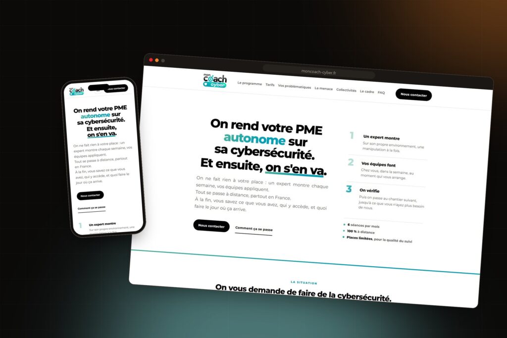 Mon Coach Cyber — maquette